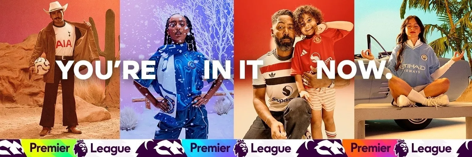 The Premier League banner