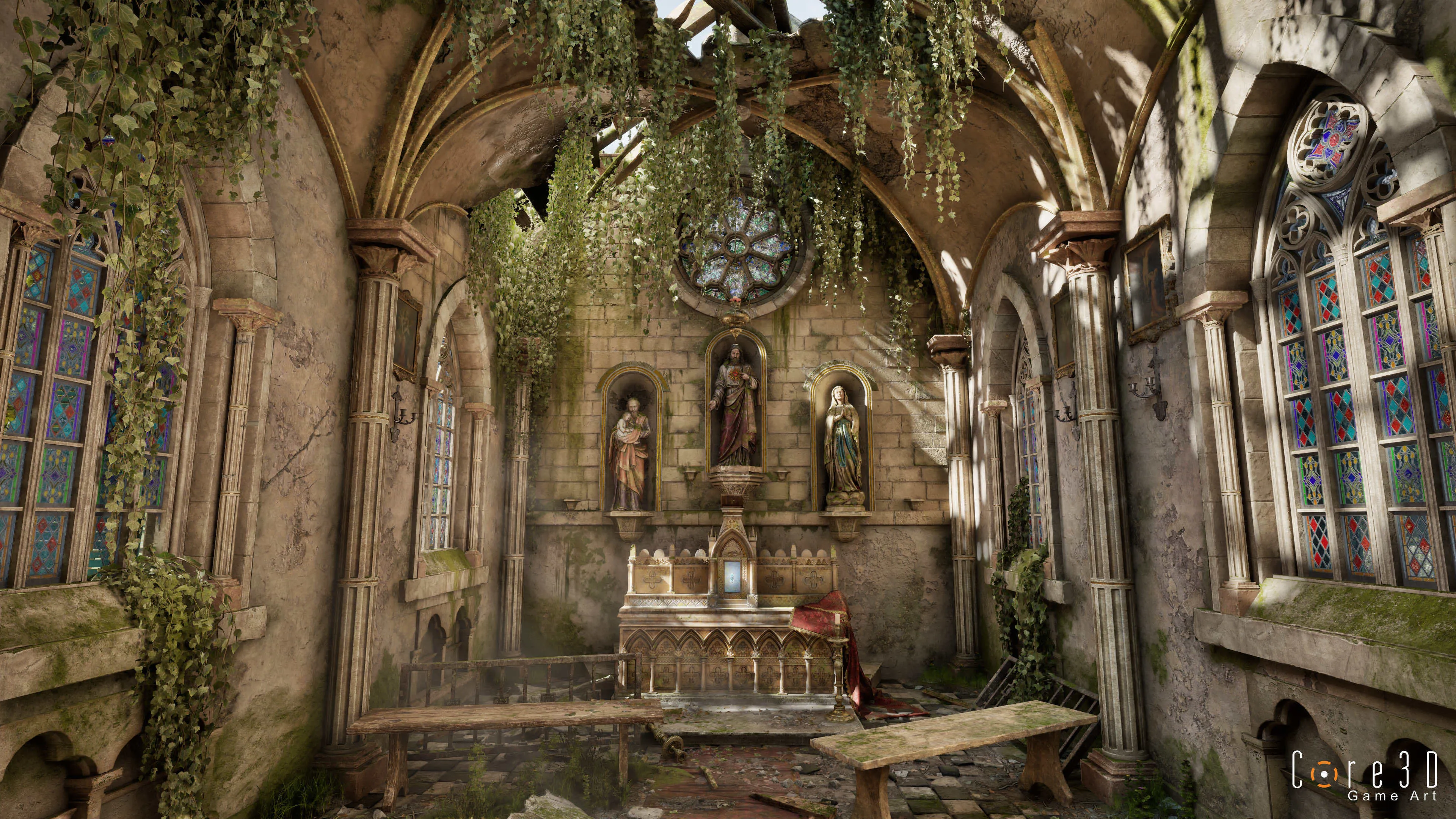 Core3d game art interior shot 01