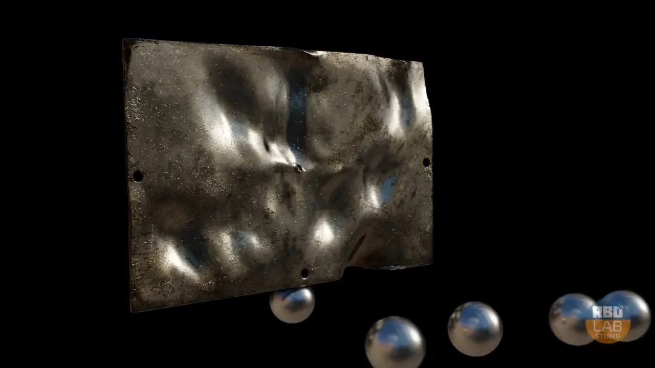 Realistic Material Impacts Created in Blender