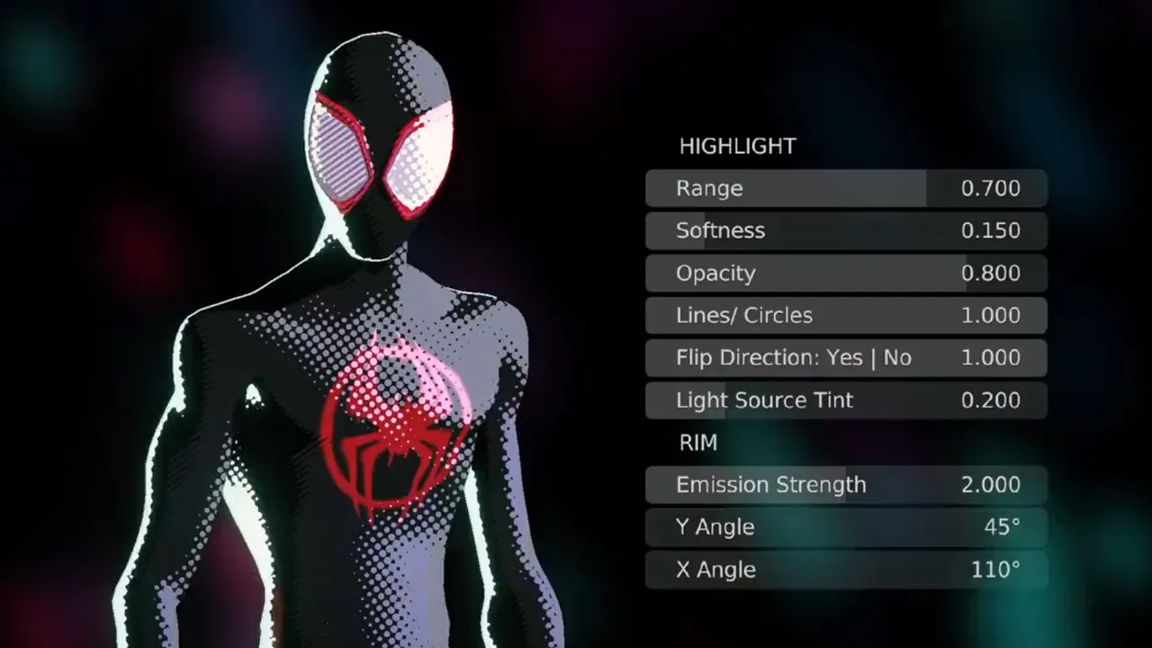 Spider-Verse-Inspired Shader made in Blender