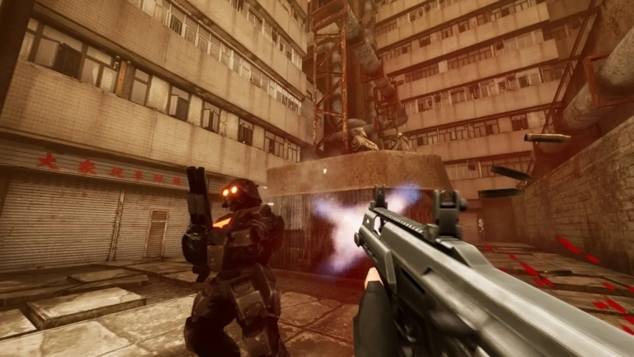 SPRAWL: A cyberpunk retro FPS where the music responds to your actions