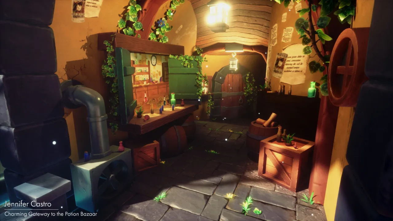 A charming potion bazaar in Unreal Engine 5