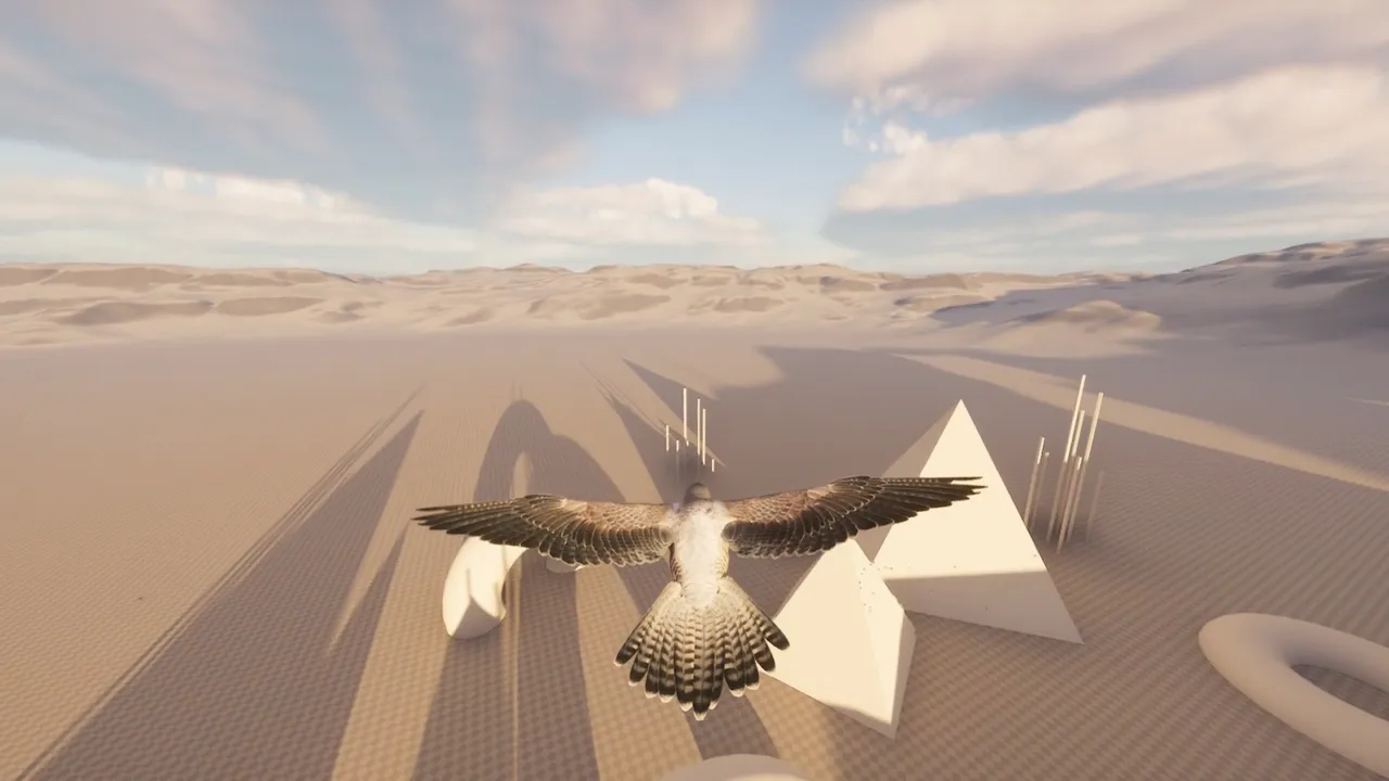 Soar the skies as a falcon in this Unreal Engine project