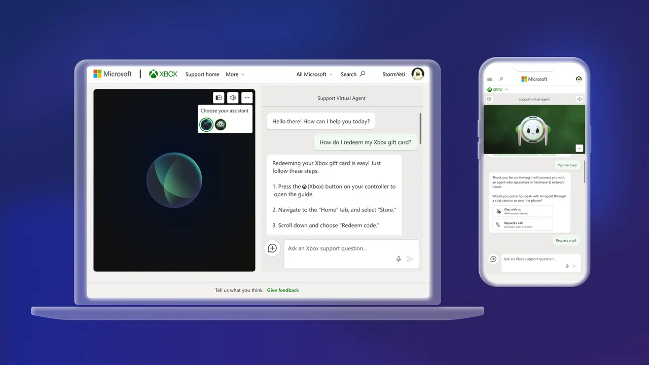 Xbox begins rollout of its AI tech support chatbot, Support Virtual Agent