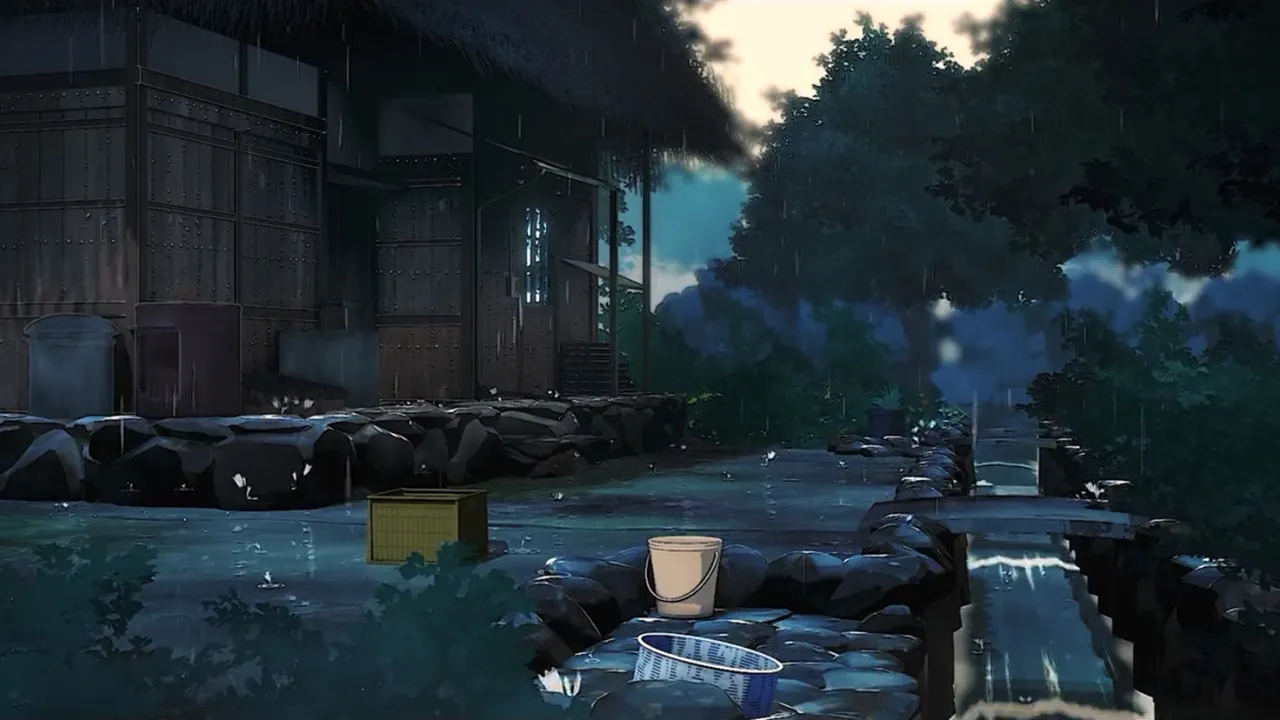 Virendra Kumar's rainy anime haven uses Blender to evoke Genshin Impact comparisons