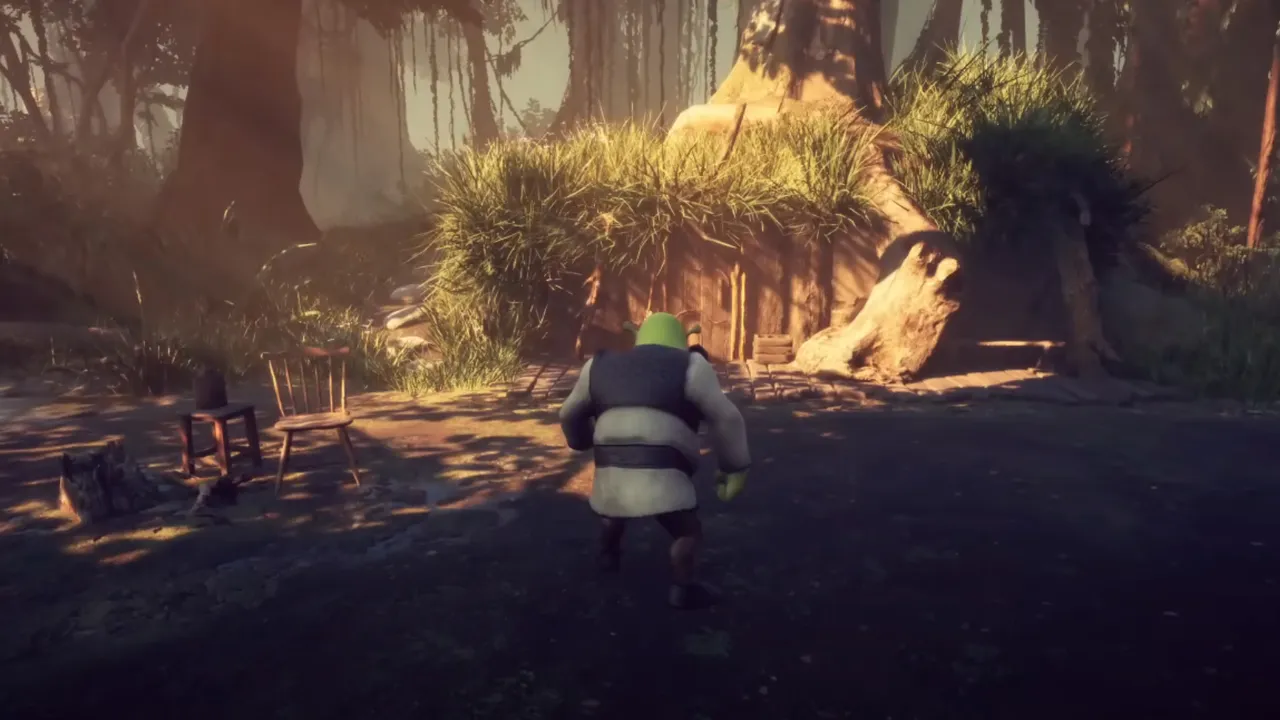 A fan-made Shrek game in Unreal Engine