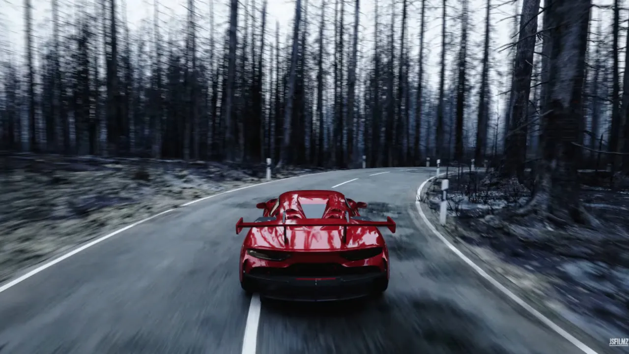 Stunning realistic car gameplay in Unreal Engine 5.2