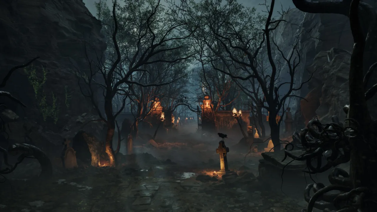 A haunting Dark Souls inspired Unreal Engine environment