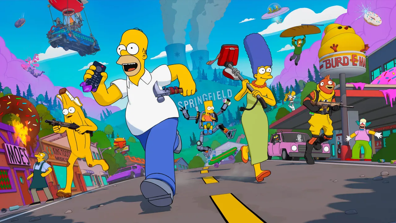 The Simpsons arrive in Fortnite alongside Springfield and a themed season